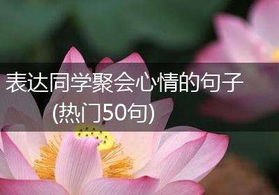 表达同学聚会心情的句子(热门50句)
