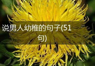 说男人幼稚的句子(51句)