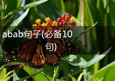 abab句子(必备10句)