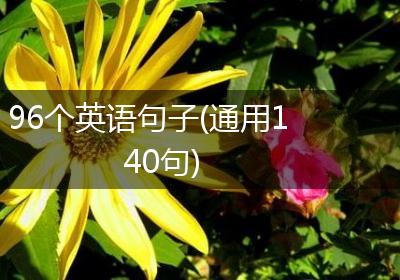 96个英语句子(通用140句)