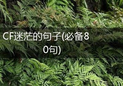 CF迷茫的句子(必备80句)
