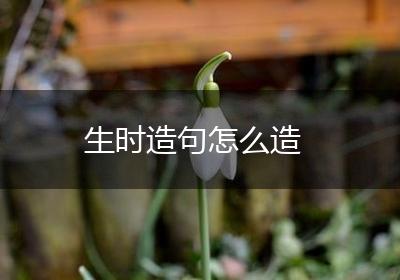 生时造句怎么造