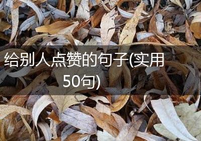 给别人点赞的句子(实用50句)