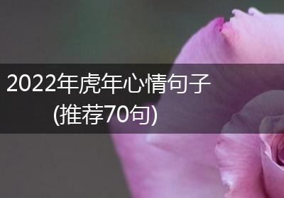 2022年虎年心情句子(推荐70句)
