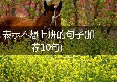 表示不想上班的句子(推荐10句)