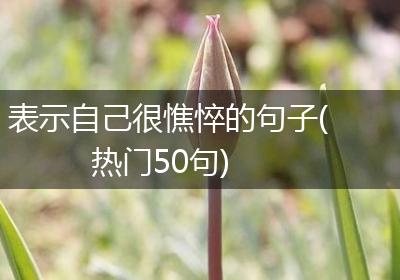 表示自己很憔悴的句子(热门50句)