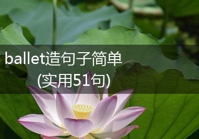 ballet造句子简单(实用51句)