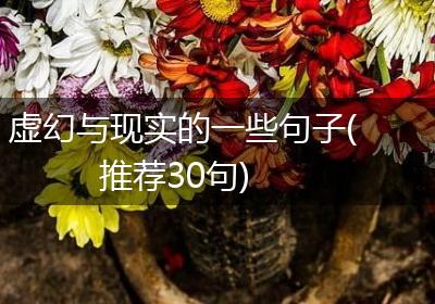 虚幻与现实的一些句子(推荐30句)