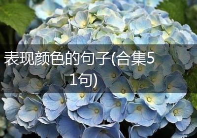 表现颜色的句子(合集51句)