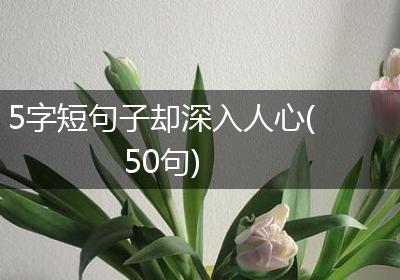 5字短句子却深入人心(50句)