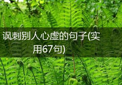 讽刺别人心虚的句子(实用67句)