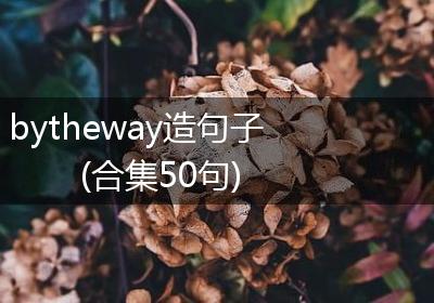 bytheway造句子(合集50句)