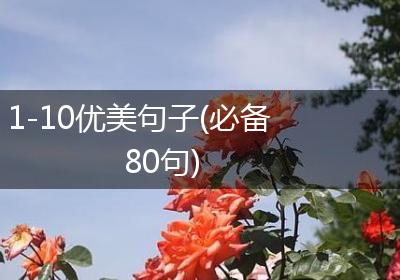 1-10优美句子(必备80句)