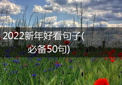 2022新年好看句子(必备50句)