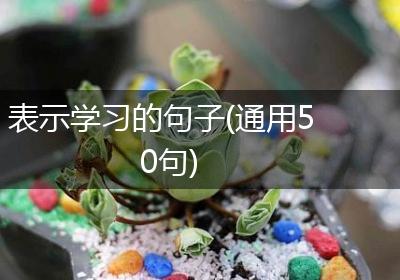 表示学习的句子(通用50句)