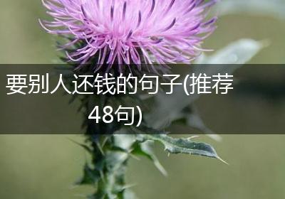 要别人还钱的句子(推荐48句)
