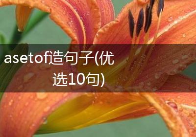 asetof造句子(优选10句)