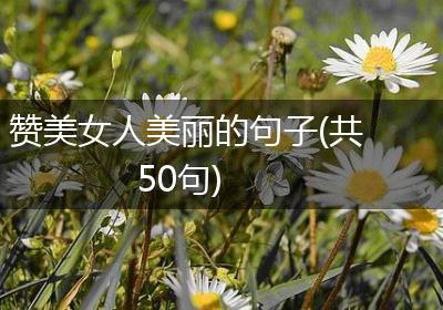赞美女人美丽的句子(共50句)