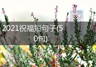 2021祝福短句子(50句)