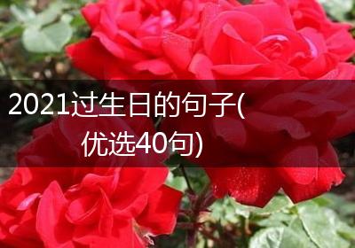 2021过生日的句子(优选40句)