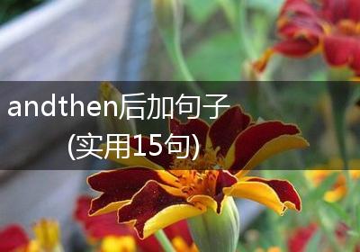 andthen后加句子(实用15句)