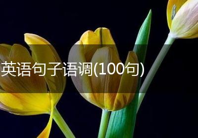英语句子语调(100句)