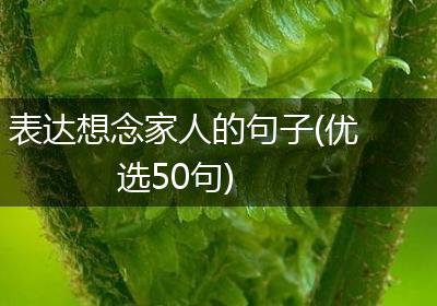 表达想念家人的句子(优选50句)