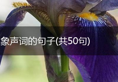 象声词的句子(共50句)