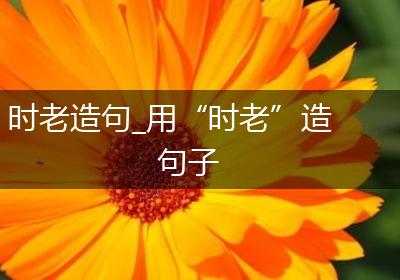 时老造句_用“时老”造句子