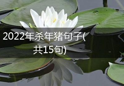 2022年杀年猪句子(共15句)