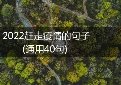 2022赶走疫情的句子(通用40句)