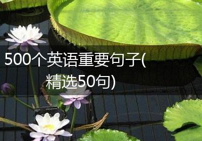 500个英语重要句子(精选50句)