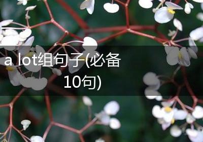 a lot组句子(必备10句)