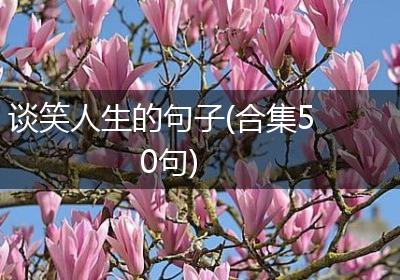 谈笑人生的句子(合集50句)
