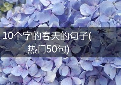 10个字的春天的句子(热门50句)