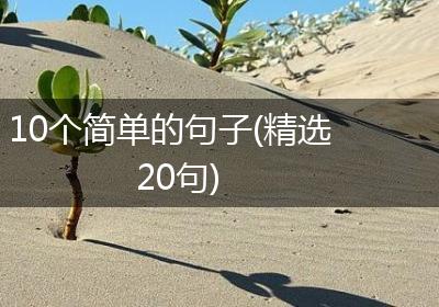 10个简单的句子(精选20句)