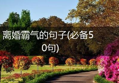离婚霸气的句子(必备50句)