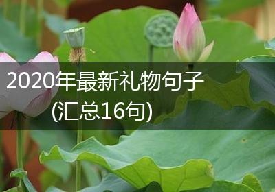 2020年最新礼物句子(汇总16句)