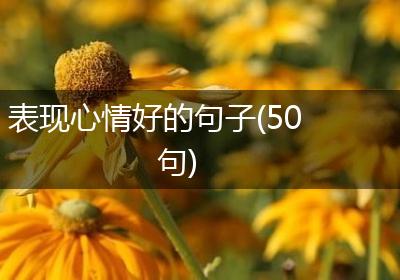 表现心情好的句子(50句)