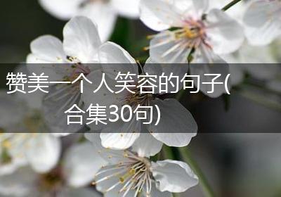 赞美一个人笑容的句子(合集30句)