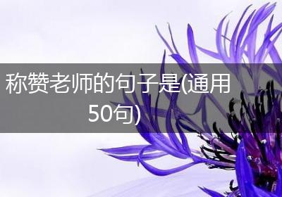 称赞老师的句子是(通用50句)