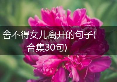 舍不得女儿离开的句子(合集30句)