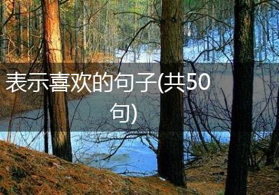 表示喜欢的句子(共50句)