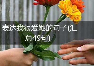 表达我很爱她的句子(汇总49句)