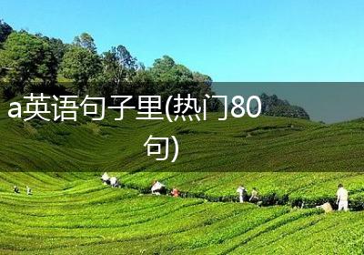 a英语句子里(热门80句)