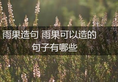 雨果造句 雨果可以造的句子有哪些