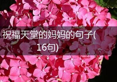 祝福天堂的妈妈的句子(16句)