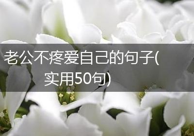 老公不疼爱自己的句子(实用50句)