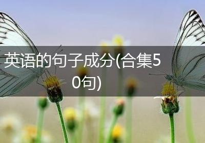 英语的句子成分(合集50句)