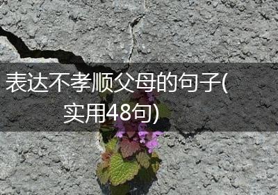 表达不孝顺父母的句子(实用48句)